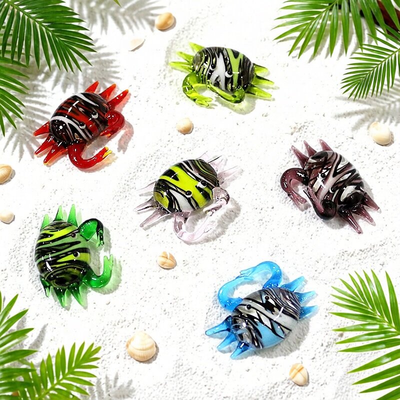 Marine Aquarium & Regional Centre Reviews - Handmade Cute Mini Glass Crab Figurine