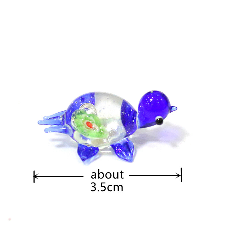 1pc Mini Glass Turtle Figurine - đánh giá và giá Marine Aquarium Japan