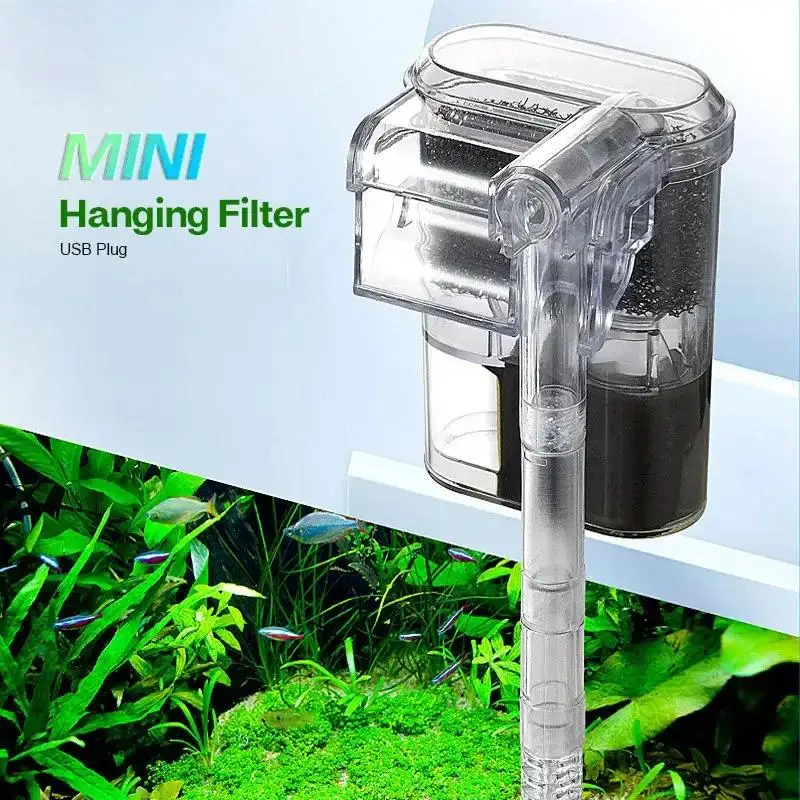 Mini External Waterfall Fish T - đánh giá và giá Aquarium Marine Filter